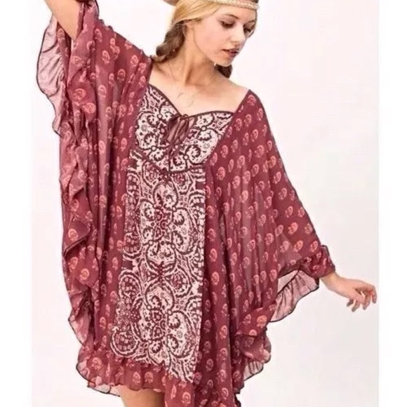 FREE PEOPLE Marla Dreams Minj Kaftan Dress - Picture 2 of 5